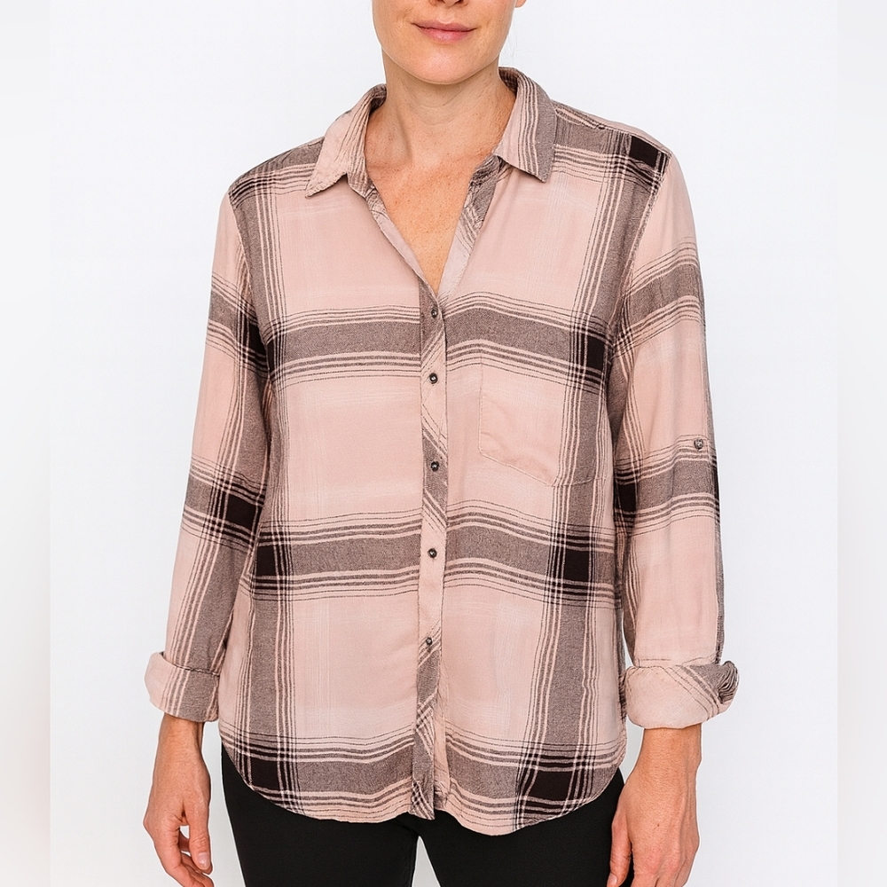 Hester & Orchard Anthropologie Womens Button Front Top Size M Western Rodeo